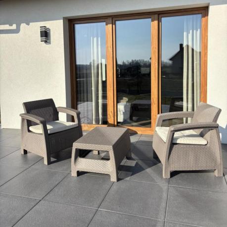 Meble ogrodowe Corfu Weekend Cappuccino meble na balkon