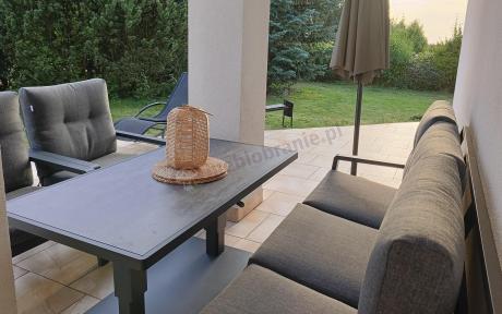 Meble ogrodowe dla 7 osób z regulowanym stolikiem - Tavaro Dining Plus Antracite