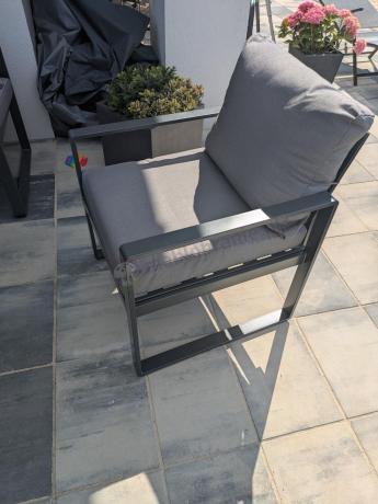 Meble ogrodowe dla 8 osób - sofy 175cm, fotele, stół 160cm ze szklanym blatem - Panaon Grande Elite GG