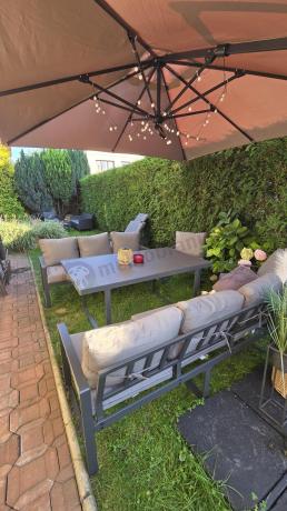 Meble ogrodowe dla 8 osób - sofy 175cm, fotele, stół 160cm ze szklanym blatem - Panaon Grande Elite GG