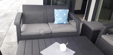 Meble Ogrodowe Meblobranie CTL7 z podnoszonym stolikiem Grafit