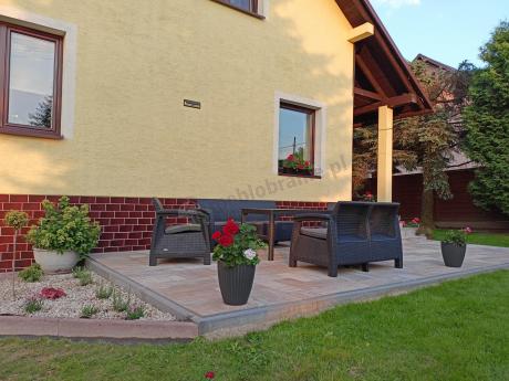 Meble Ogrodowe Meblobranie CTL7 z podnoszonym stolikiem Grafit