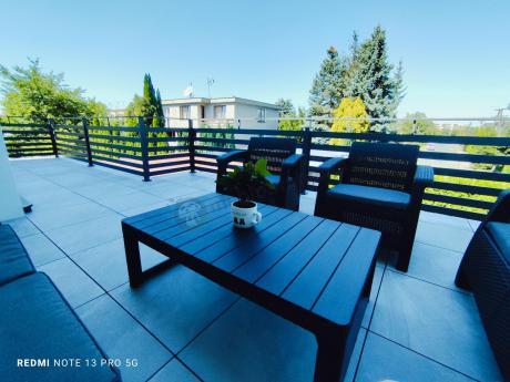 Meble Ogrodowe Meblobranie CTL7 z podnoszonym stolikiem Grafit