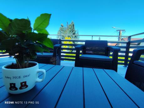 Meble Ogrodowe Meblobranie CTL7 z podnoszonym stolikiem Grafit