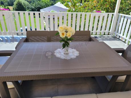 Meble ogrodowe obiadowe Corfu Fiesta Max Cappuccino