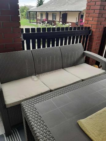 Meble ogrodowe obiadowe Corfu Fiesta Max Cappuccino