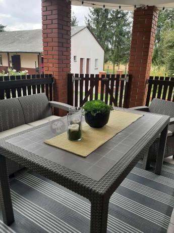 Meble ogrodowe obiadowe Corfu Fiesta Max Cappuccino