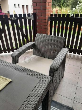 Meble ogrodowe obiadowe Corfu Fiesta Max Cappuccino