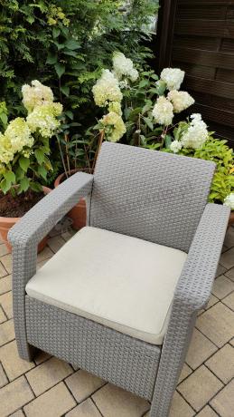 Meble ogrodowe obiadowe Corfu Fiesta Max Cappuccino
