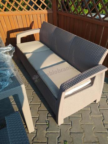 Meble ogrodowe obiadowe Corfu Fiesta Max Cappuccino