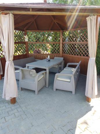 Meble ogrodowe obiadowe Corfu Fiesta Max Cappuccino