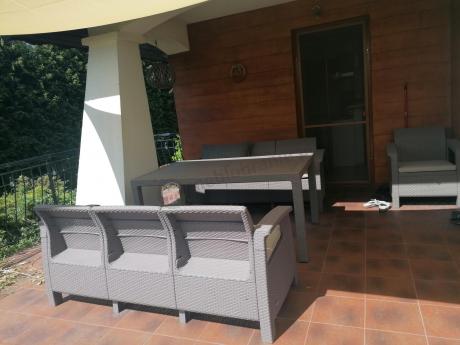 Meble ogrodowe obiadowe Corfu Fiesta Max Cappuccino