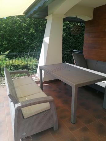 Meble ogrodowe obiadowe Corfu Fiesta Max Cappuccino
