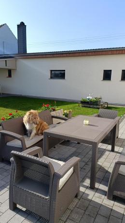 Meble ogrodowe obiadowe Corfu Fiesta Max Cappuccino