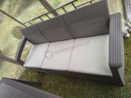 Meble ogrodowe obiadowe Corfu Fiesta Max Cappuccino