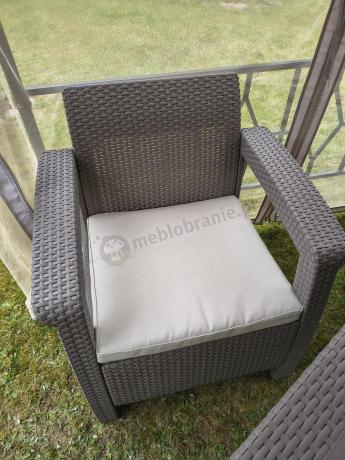 Meble ogrodowe obiadowe Corfu Fiesta Max Cappuccino