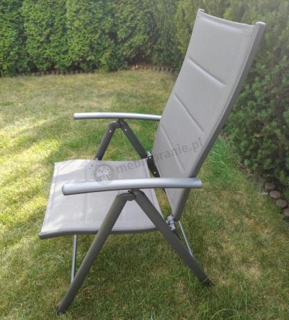 Meble ogrodowe obiadowe dla 8 osób Kantara ze stołem 160-240 cm i składanymi krzesłami