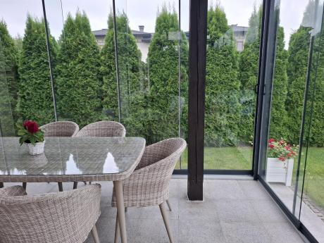 Meble ogrodowe technorattan 6 krzeseł i stół Cioso Dining 6+1 - Creme