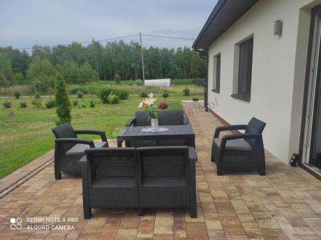 Meble ogrodowe z podnoszonym stołem Meblobranie CFL6 grafitowe