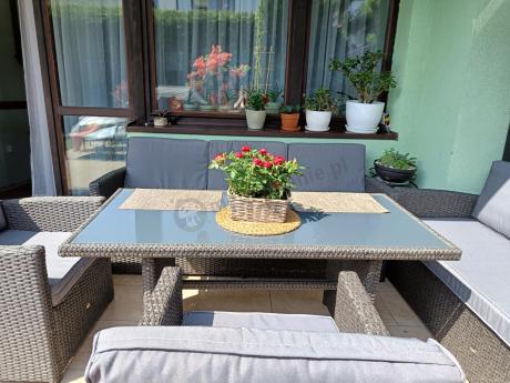 Meble ogrodowe z technorattanu z dużymi sofami Cofete Grande – Anthracite