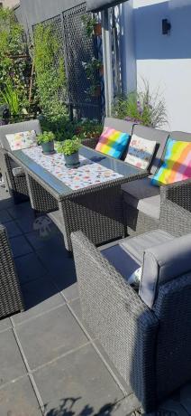 Meble ogrodowe z technorattanu z dużymi sofami Cofete Grande – Anthracite