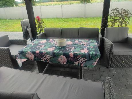Meble ogrodowe z technorattanu z dużymi sofami Cofete Grande – Anthracite