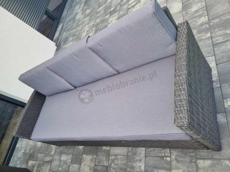 Meble ogrodowe z technorattanu z dużymi sofami Cofete Grande – Anthracite