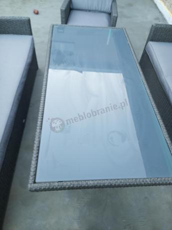 Meble ogrodowe z technorattanu z dużymi sofami Cofete Grande – Anthracite