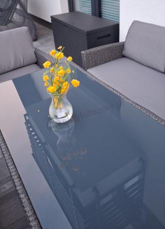 Meble ogrodowe z technorattanu z dużymi sofami Cofete Grande – Anthracite