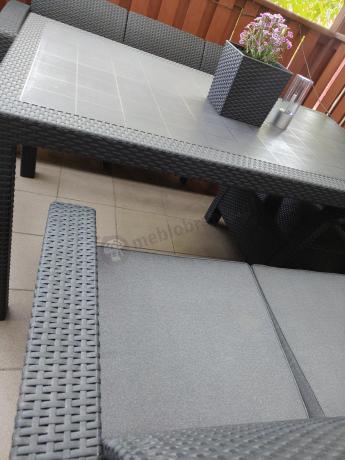 Meble ogrodowe ze stołem obiadowym CTM7 Grafit