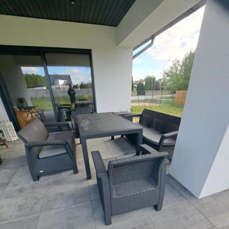 Meble ogrodowe ze stołem obiadowym CTM7 Grafit