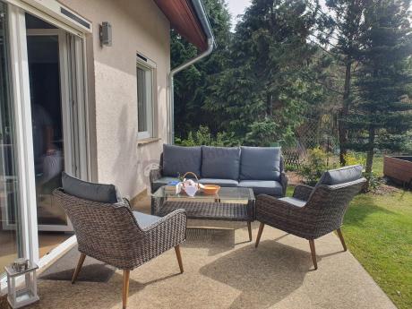 Meble premium na taras - komplet dla 5 osób - Cioso - Dark Brown