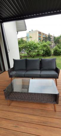 Meble premium na taras - komplet dla 5 osób - Cioso - Dark Brown