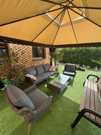 Meble premium na taras - komplet dla 5 osób - Cioso - Dark Brown