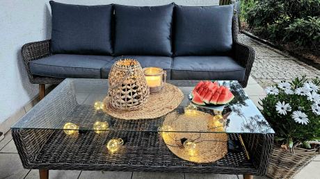 Meble premium na taras - komplet dla 5 osób - Cioso - Dark Brown