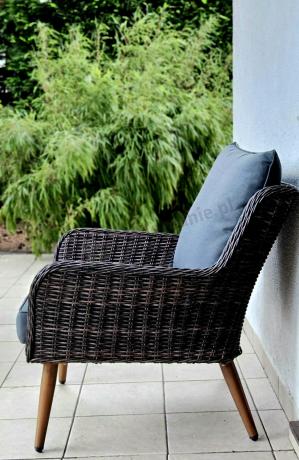 Meble premium na taras - komplet dla 5 osób - Cioso - Dark Brown