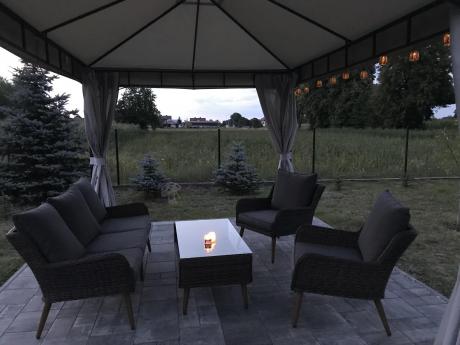 Meble premium na taras - komplet dla 5 osób - Cioso - Dark Brown