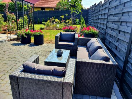 Meble tarasowe technorattanowe Stefano Set Max Antracite