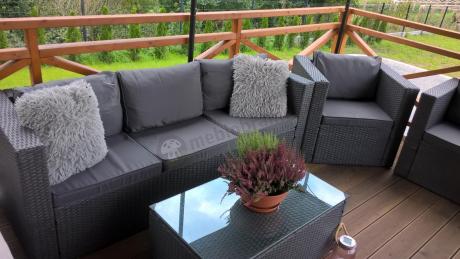 Meble tarasowe technorattanowe Stefano Set Max Antracite