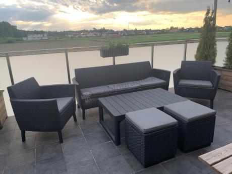 Meble tarasowe z regulowanym stołem na 7 osób Meblobranie S3LP