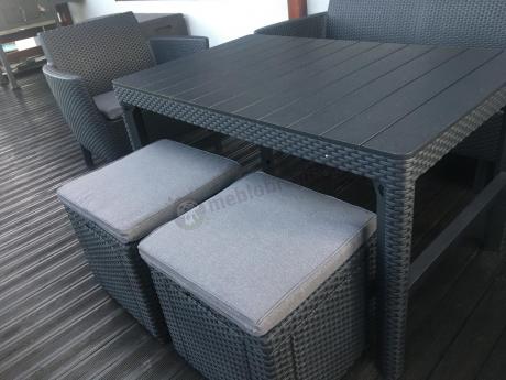 Meble tarasowe z regulowanym stołem na 7 osób Meblobranie S3LP