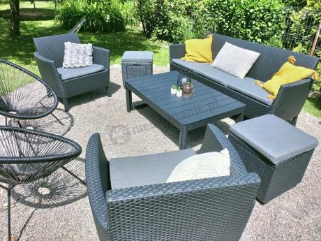 Meble tarasowe z regulowanym stołem na 7 osób Meblobranie S3LP