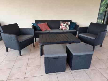 Meble tarasowe z regulowanym stołem na 7 osób Meblobranie S3LP