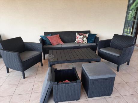 Meble tarasowe z regulowanym stołem na 7 osób Meblobranie S3LP