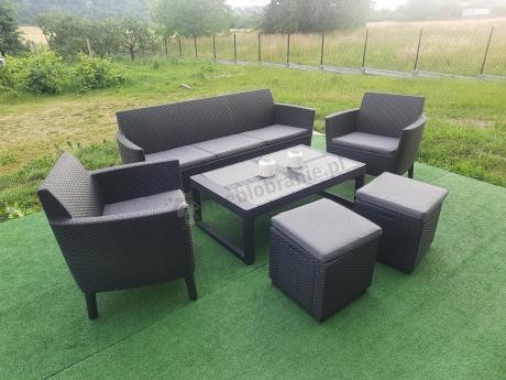 Meble tarasowe z regulowanym stołem na 7 osób Meblobranie S3LP