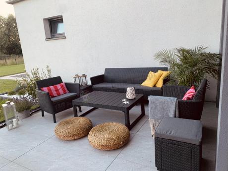 Meble tarasowe z regulowanym stołem na 7 osób Meblobranie S3LP