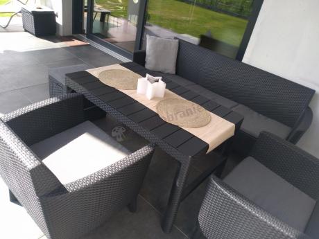 Meble tarasowe z regulowanym stołem na 7 osób Meblobranie S3LP