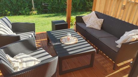 Meble tarasowe z regulowanym stołem na 7 osób Meblobranie S3LP