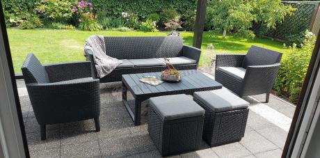 Meble tarasowe z regulowanym stołem na 7 osób Meblobranie S3LP