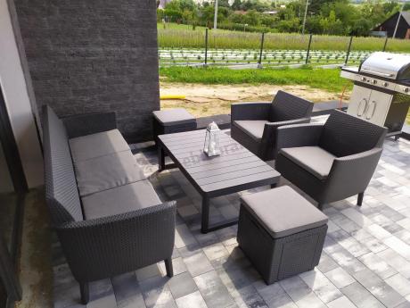 Meble tarasowe z regulowanym stołem na 7 osób Meblobranie S3LP